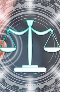 A finger tapping a balance scale icon