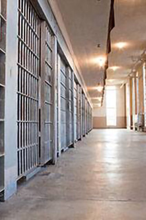 Interior view of a correctional center