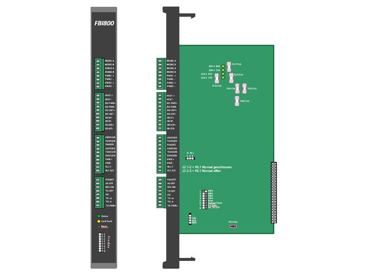 Feuerwehr-Schnittstellenplatine FBI800