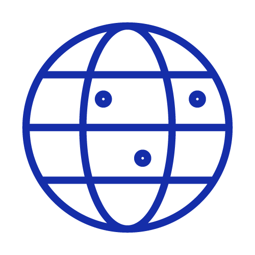 Globe-with-location-dots