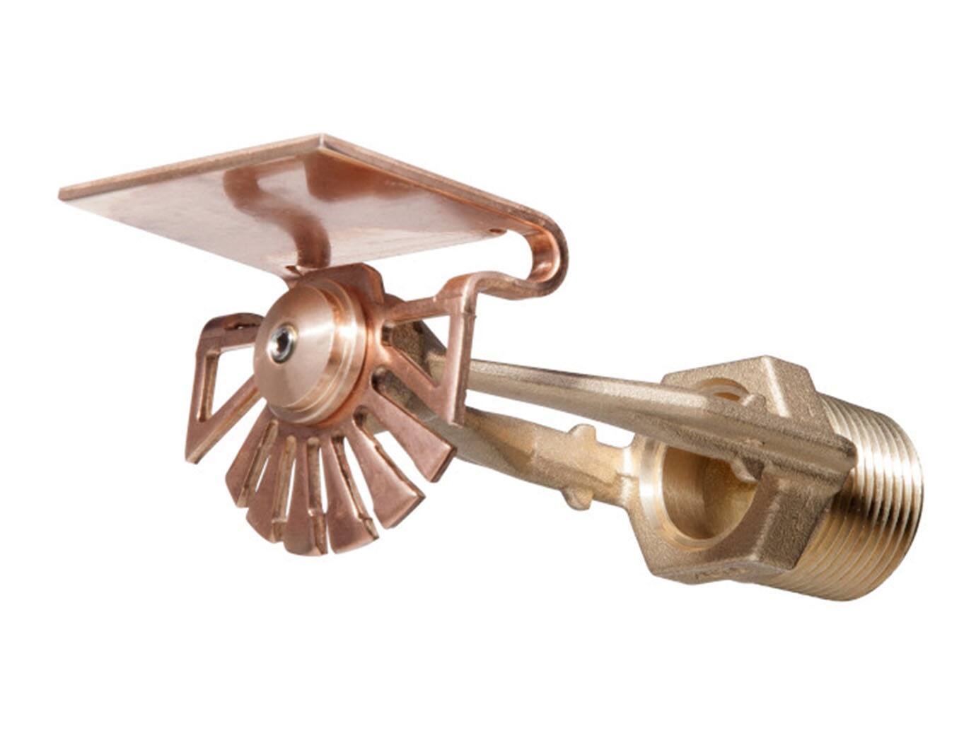 Close-up of a deluge fire sprinkler