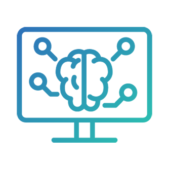 Icon depicting digital intelligence