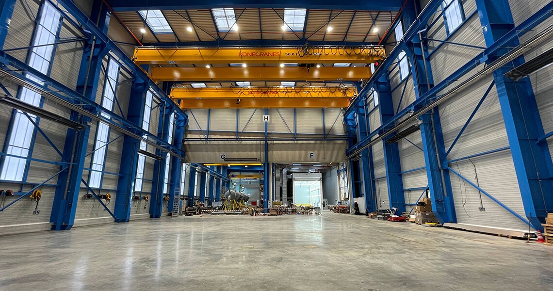 Interior of a warehouse