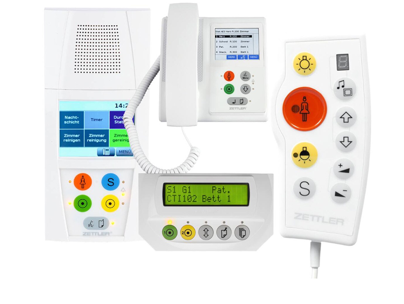 Range of ZETTLER Medicall® 800 nurse call system