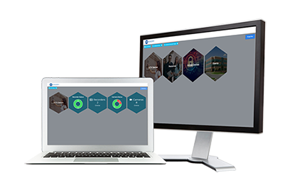 Display of security features on laptop and desktop monitors