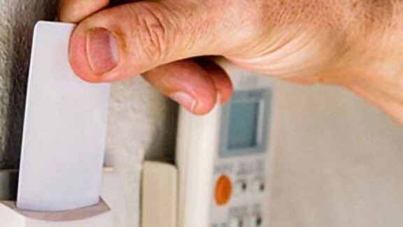 A person accessing the physical access control